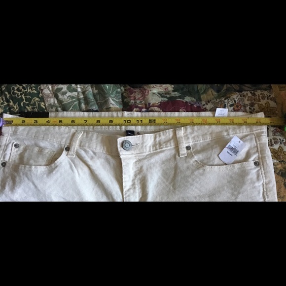 GAP PREMIUM SKINNY JEANS CORDUROY WHITE/CREAM, 18 - Picture 8 of 8